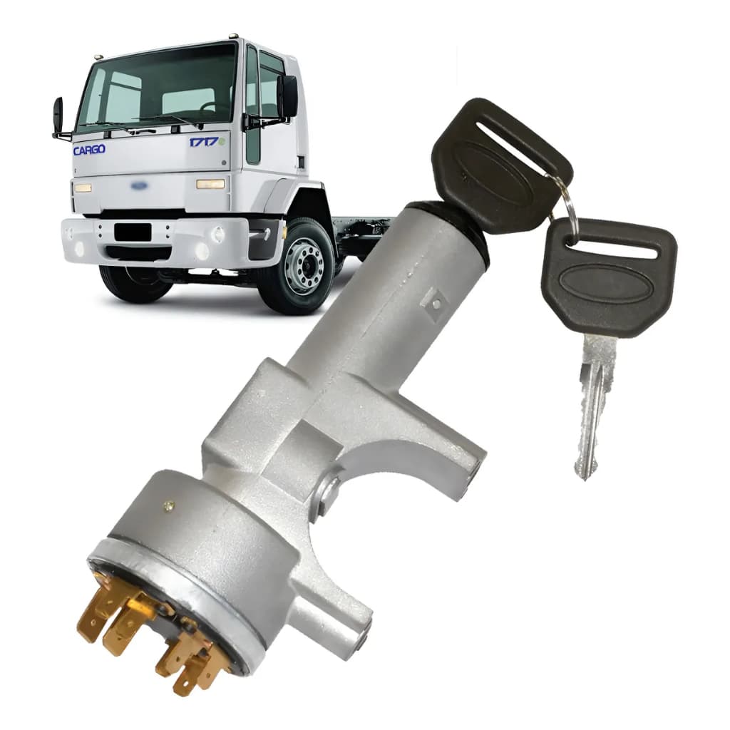 Trava De Direção Comutador Cilindro Chave Caminhões Cargo 1985 1986 1987 1988 1989 1990 A 2011