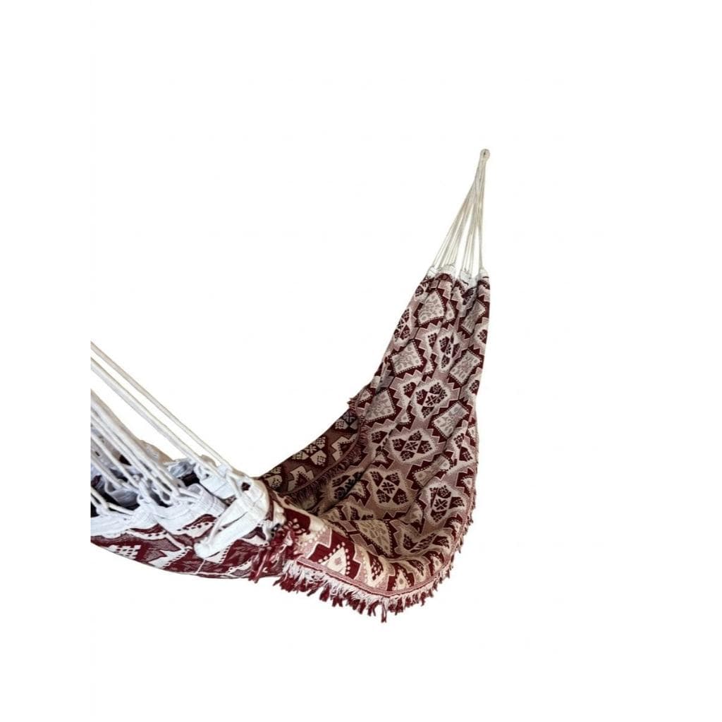 Rede de Descanso Dormir Indiana Marsala Premium Floral