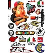 Cartela De Adesivos Personalizados Carro Moto Bike Motocross - Resitank