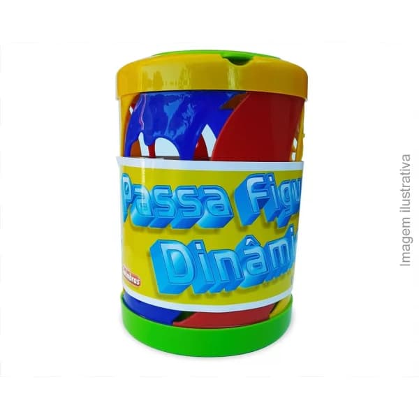 Passa Figuras Dinâmico Brinquedo Educativo Carimbras