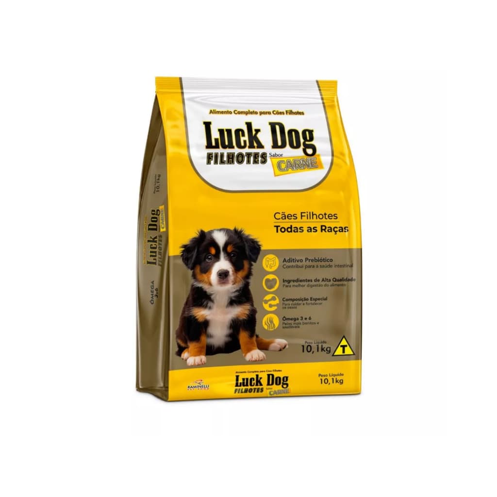 Ração Cães Filhotes Luck Dog Carne 10kg