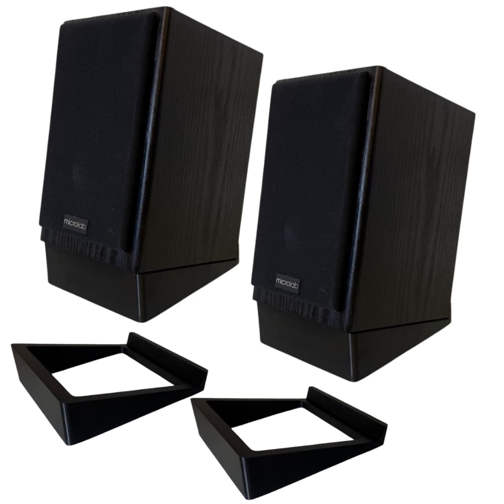 Suporte Inclinado Caixa De Som Monitor Áudio Angular Home Estudio Gravação Produção Musical