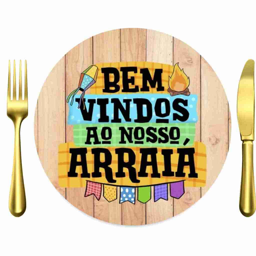 6 Capas De Sousplat 35cm JUNINO/Páscoa/Natal/FESTA JUNINA Souplat Natal Suplat Decoração Mesa Posta