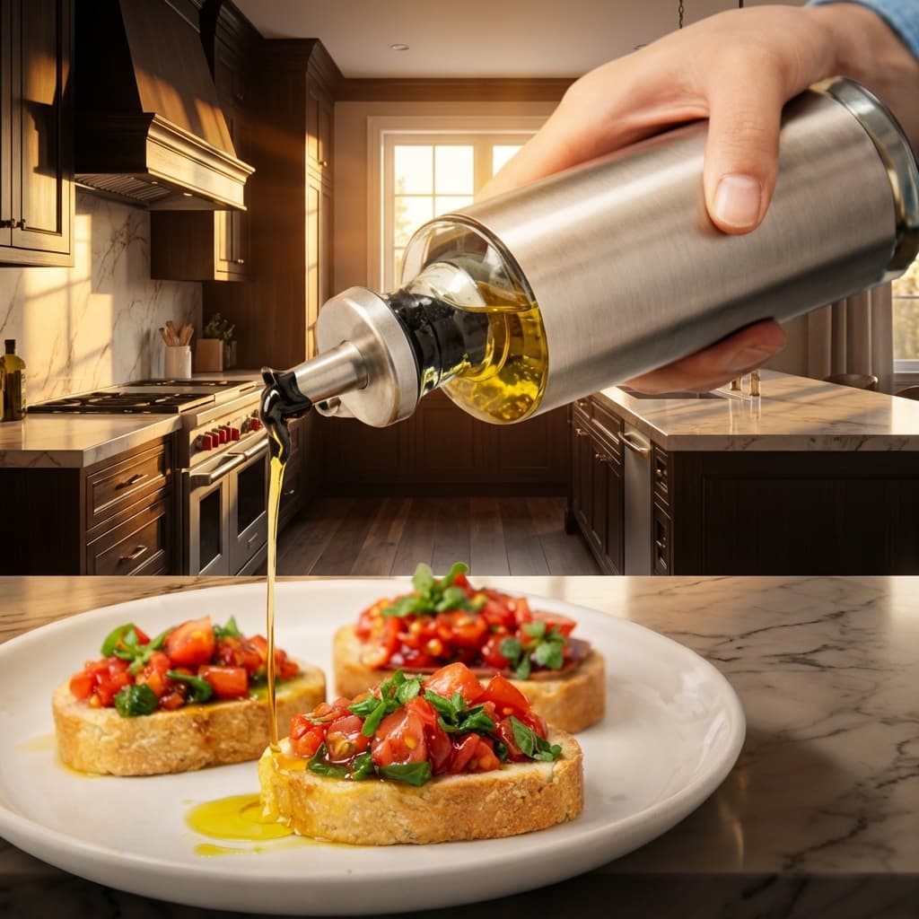 4 Galheteiro Dosador 300ML Para Azeite Vinagre Óleo Azeiteiro Temperos Cozinha