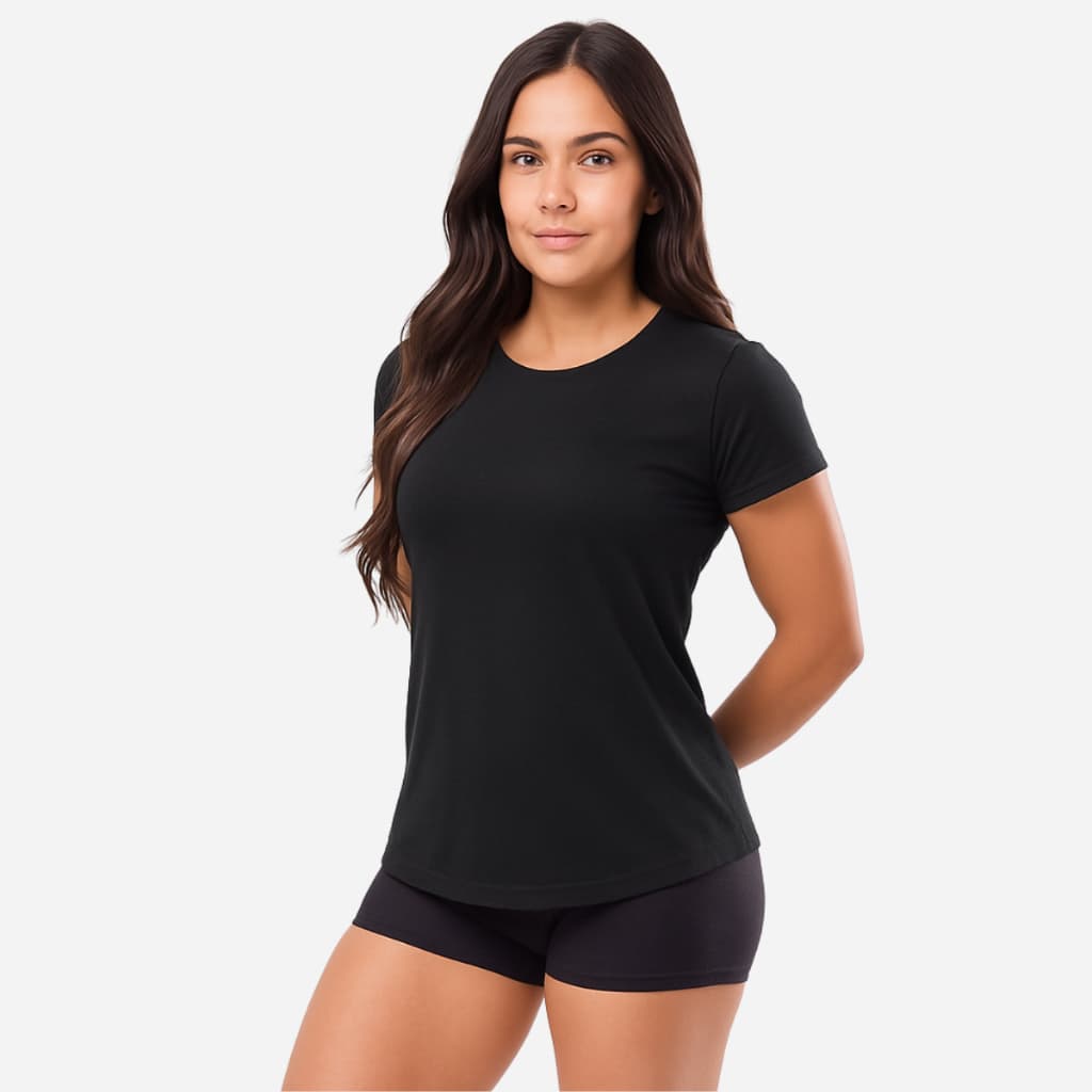 Camiseta Academia Feminina Dry Fit Treino Blusa Caminhada Treino Musculação