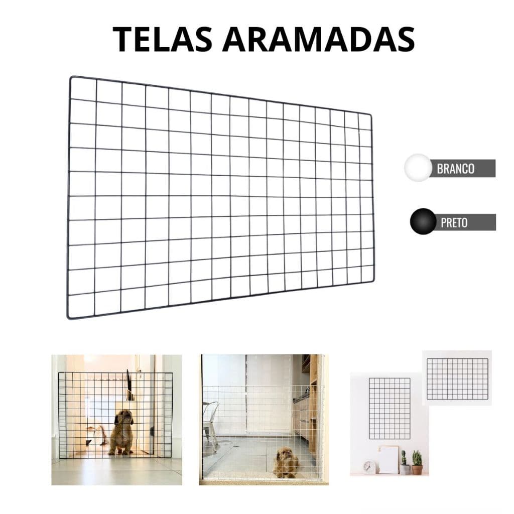 Tela Aramada Para Fotos Estante e Cercado Pet.