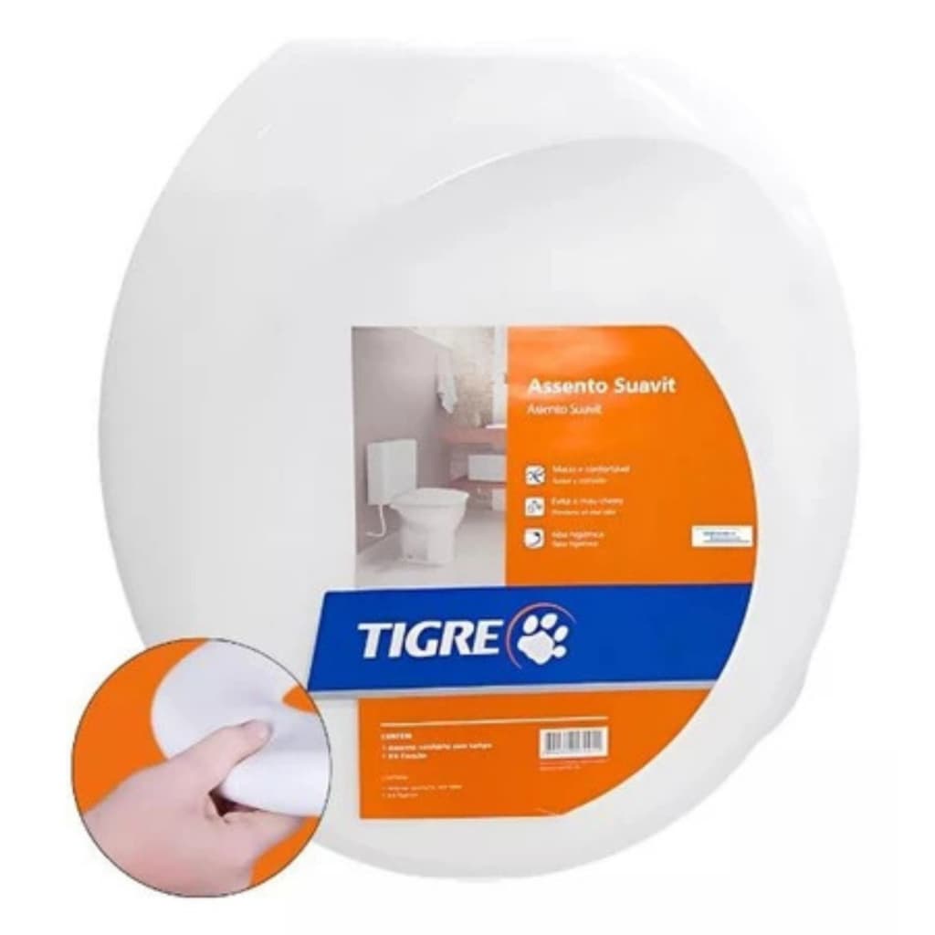 Assento Sanitario Suavit Branco Tigre