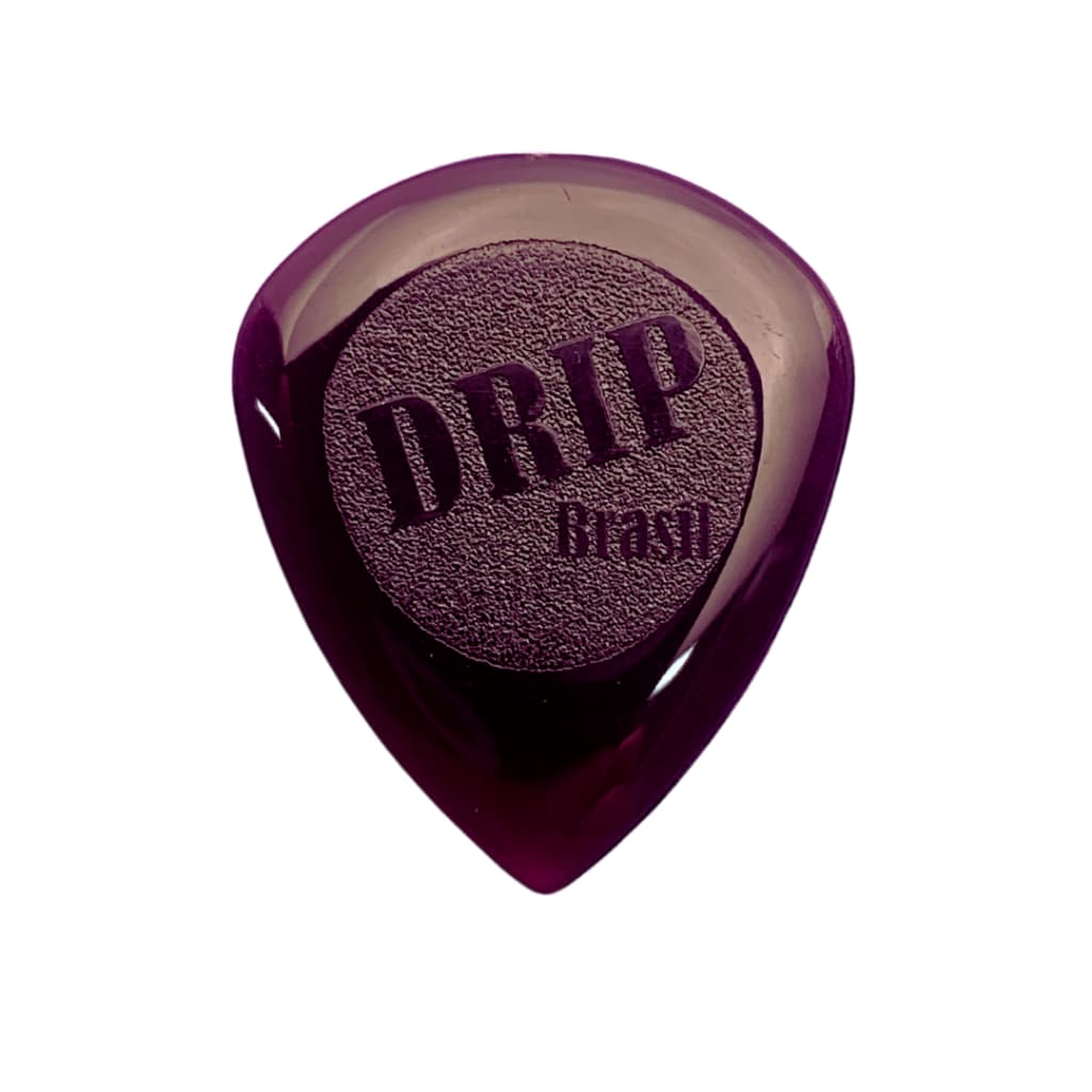 Palheta BORI MINI DRIP Gota Roxo Translúcido Guitarra Violão