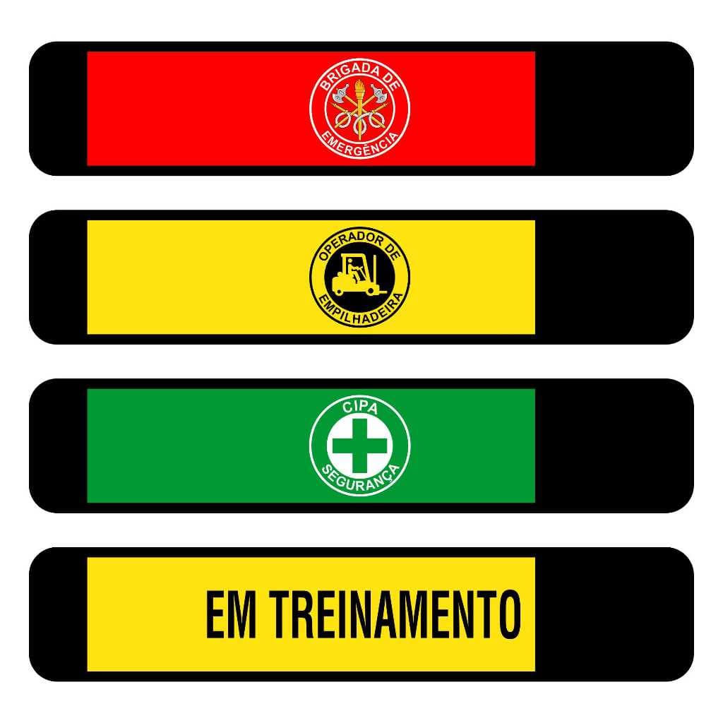 Faixa Braçadeira Neoprene CIPA Brigada Empilhadeira Treinamento