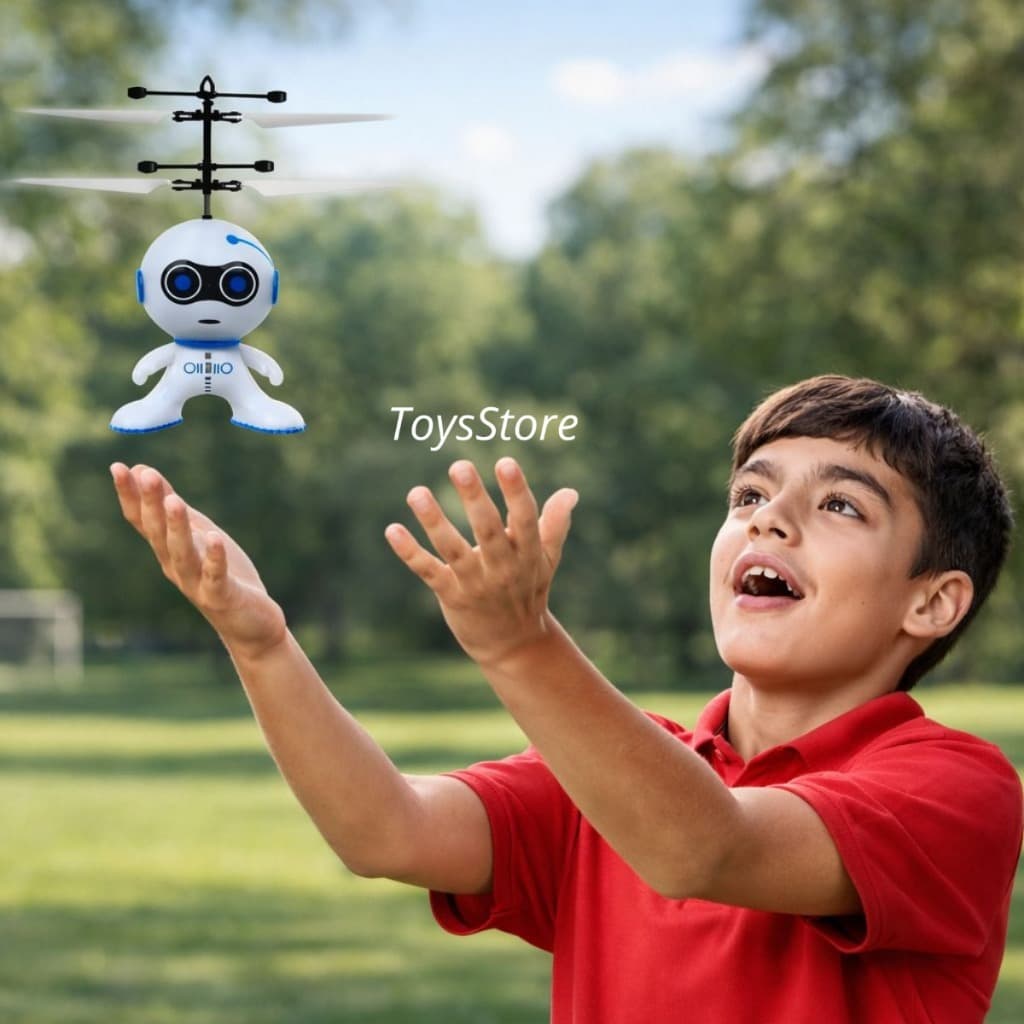 Brinquedo Mini Drone Robo helicoptero Voador Infravermelho
