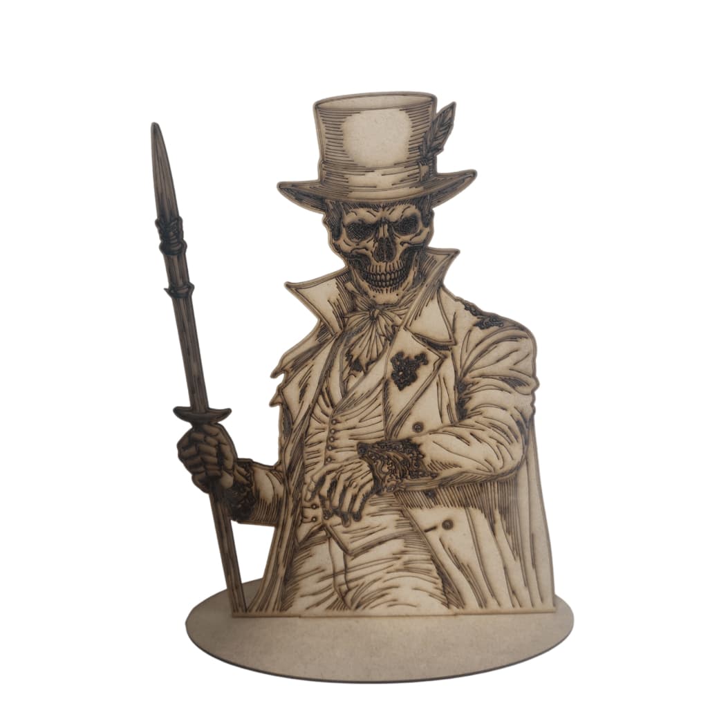Totem Exu Caveira Imagem Umbanda Camdoblé Quimbanda MDF Cru 15cm ou 30cm - 2 Modelos Altar