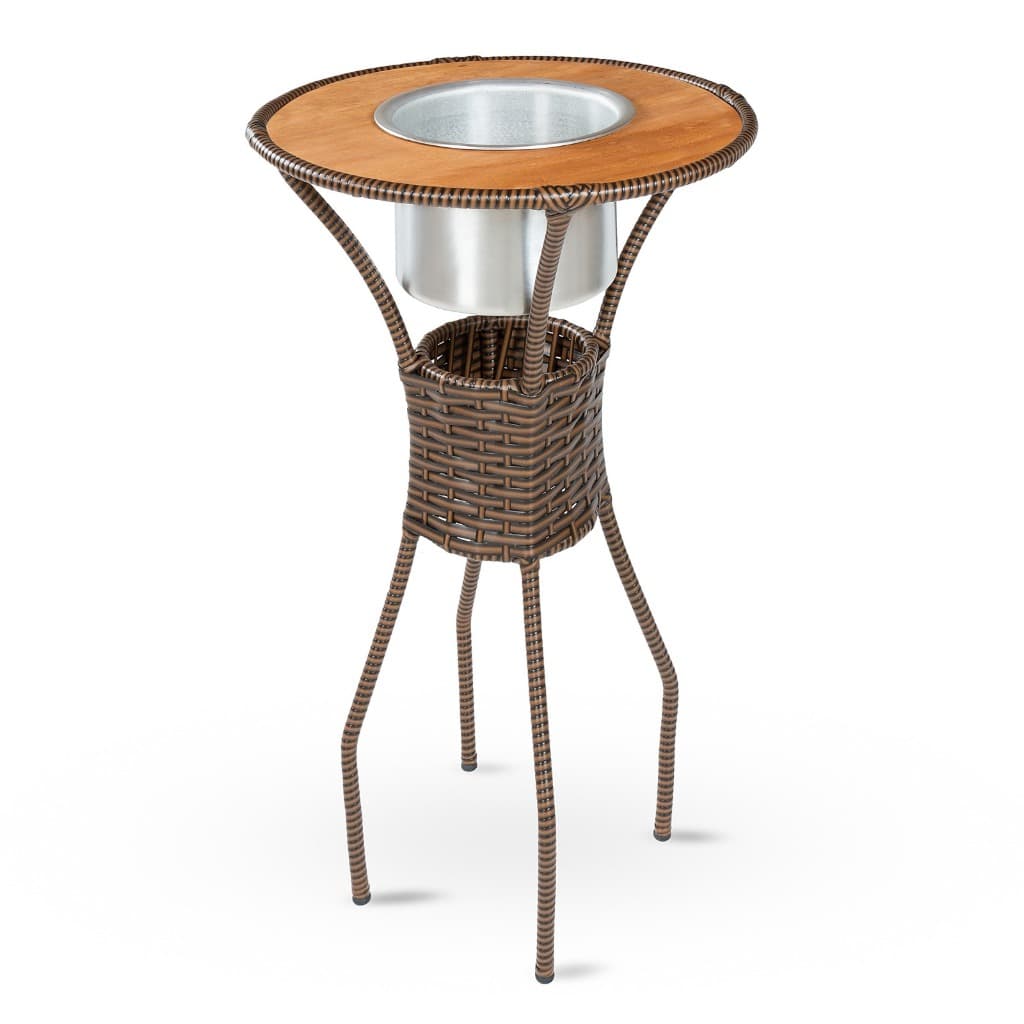 Champanheira Bistrô Junco Sintético Moderno C/ Balde 12Litros Gelo P/ Bebidas Versátil Rattan Décor