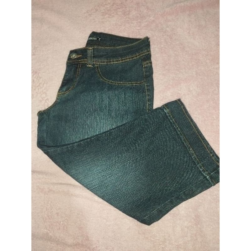Bermuda corsário jeans feminina, veste 40.