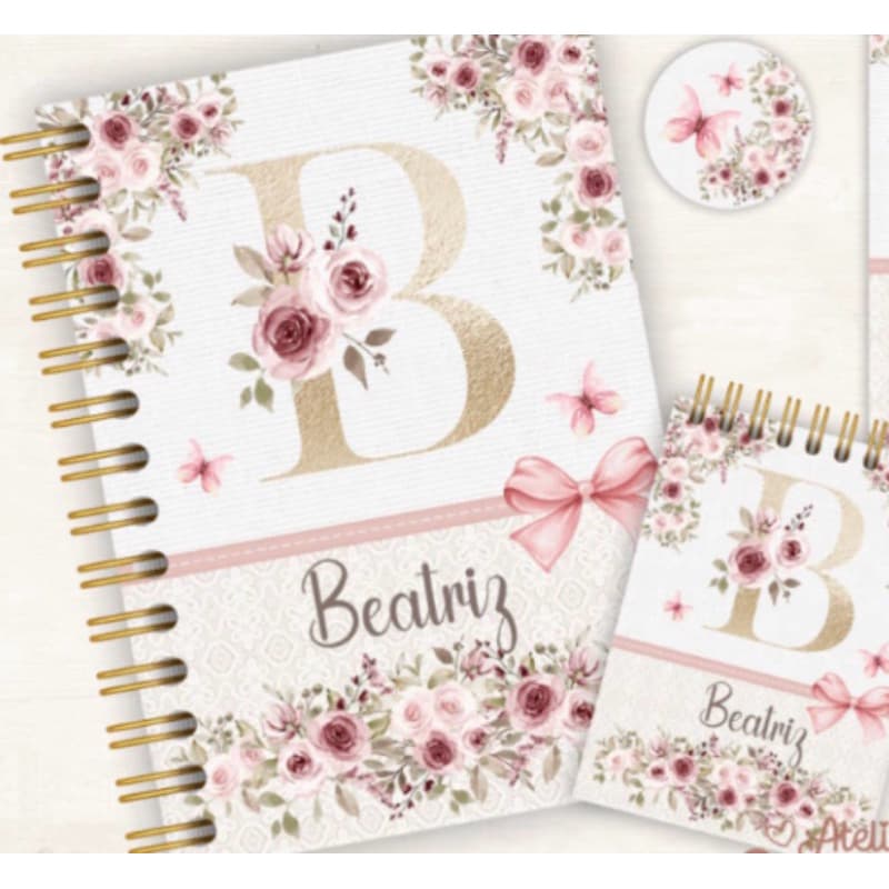 Agenda Floral Presente Dia das Mães Com Letra