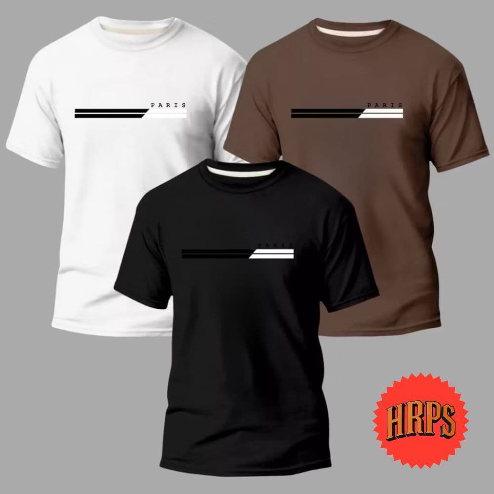 kit exclusivo de 3 camisas masculinas top verão t-shirt algodão 30.1 respiravel super confortavel