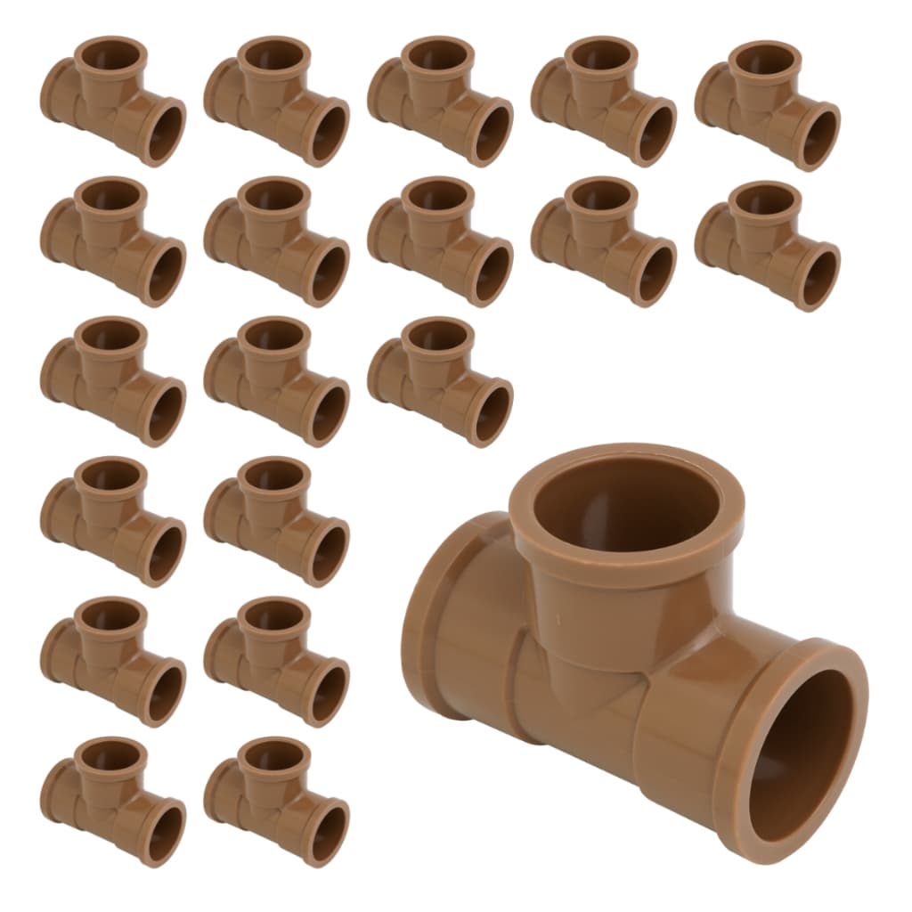 Kit 20 Te Soldável 25mm 3/4 Polegada Pvc Krona Encanamento