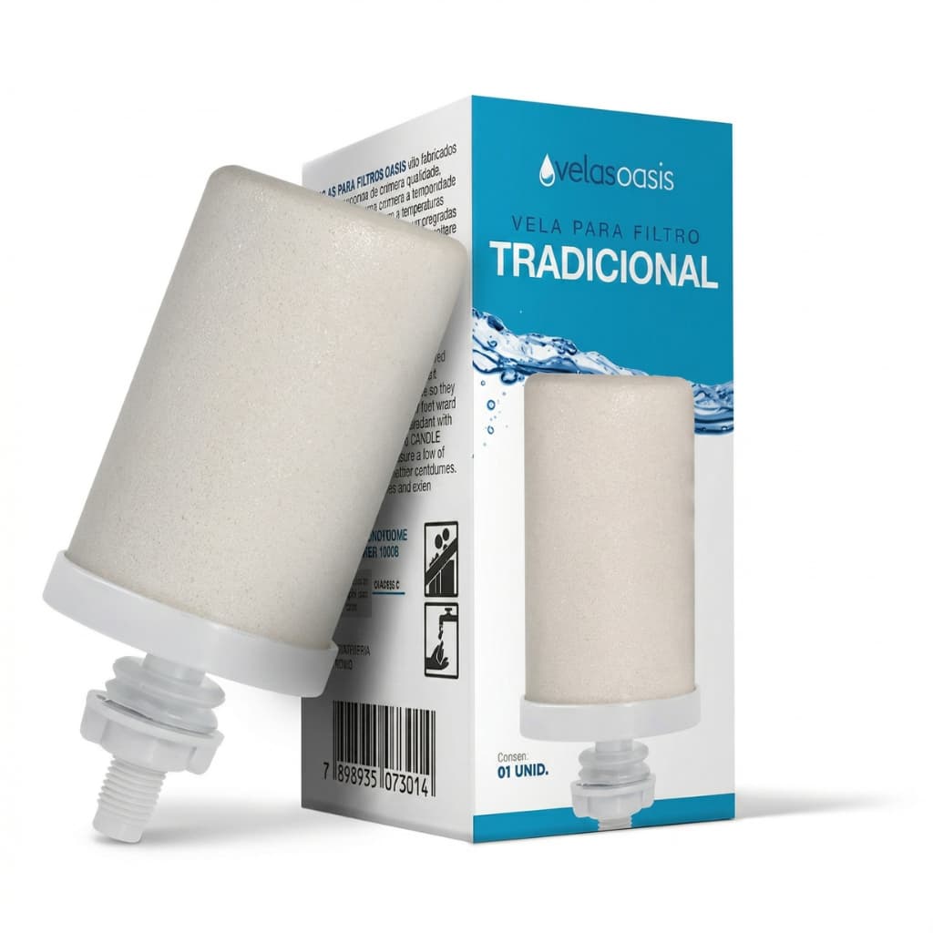 Vela Para Filtro De Barro Tradicional Oásis Original - Universal
