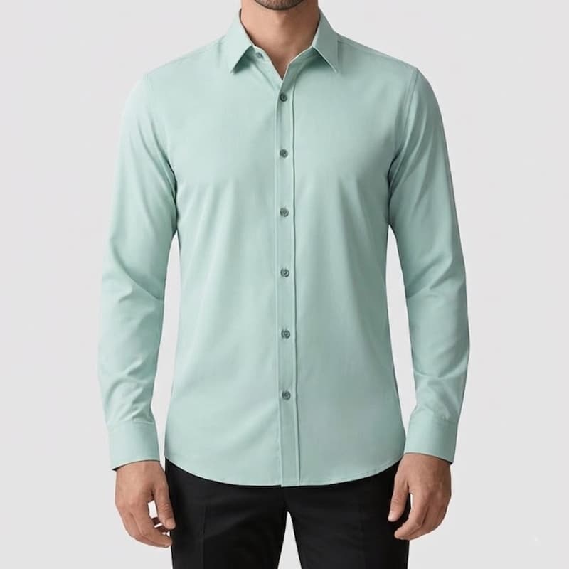 Camisa Social Masculina Viscose 20% Algodao Escritório Casual De Boa Qualidade Slim Fit