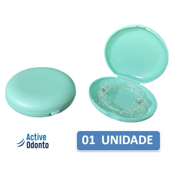 Caixa Active para Alinhadores e Aparelhos Ortodônticos - 1 Unidade  VERDE