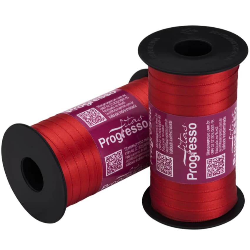 Fita Cetim Progresso 7mm Rolo Com 100 Metros Diversas Cores