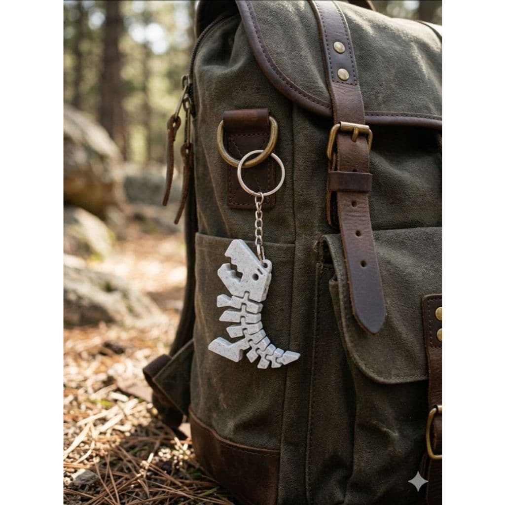 Chaveiro Dinossauro Esqueleto Estiloso Acessório Criativo para Mochila, Bolsa e chaveiro lembrancinha aniversário festa