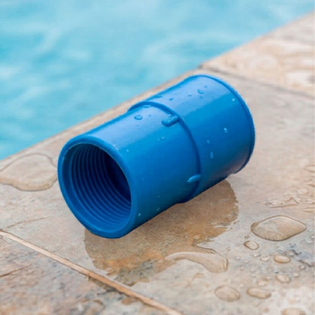 Ponteira Vedada para Mangueira/Escovões de 38mm para Aspiração de Piscina