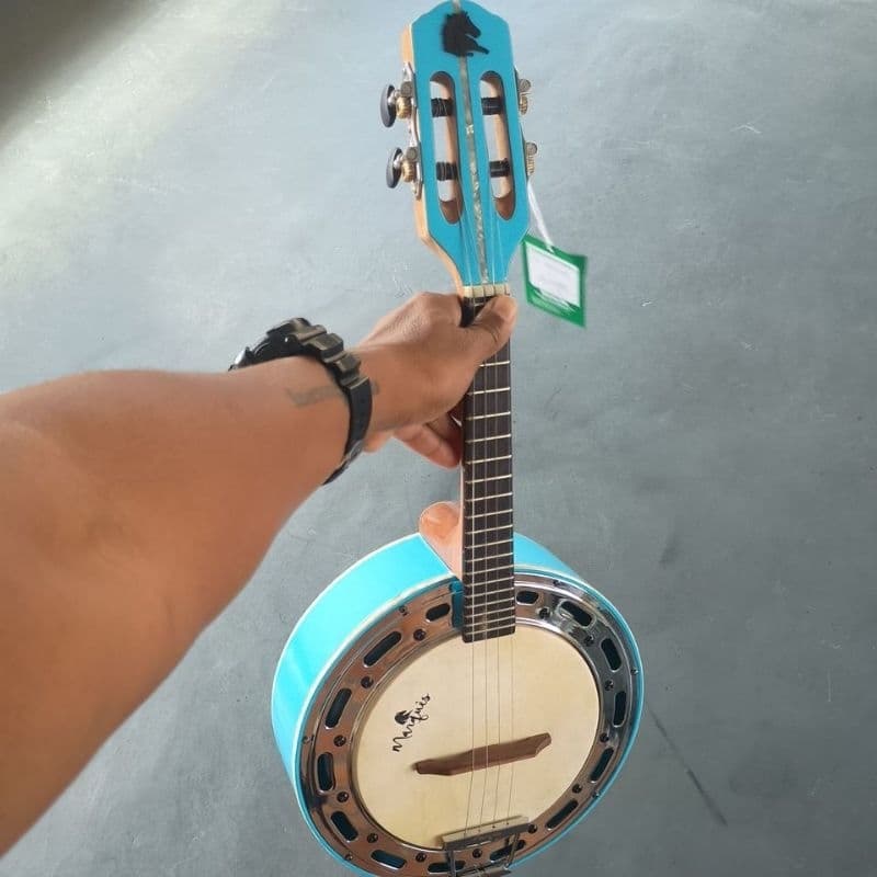 Banjo Marques Color Azul C/Aro Cromado