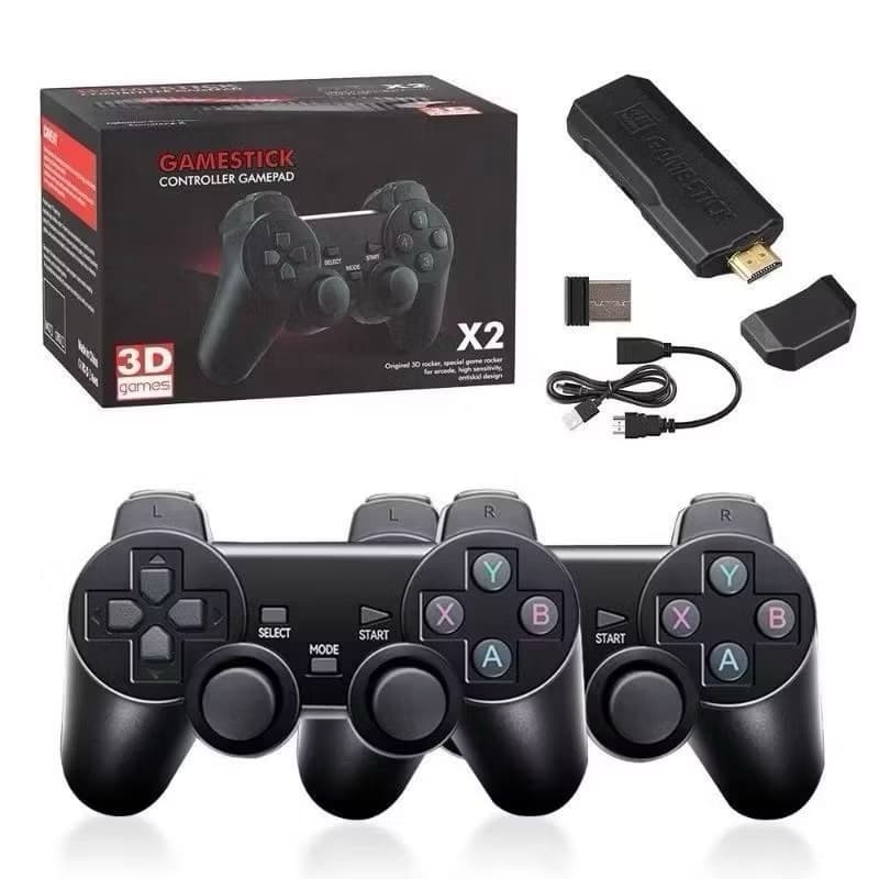 Console de Videogame Retro com 30.000+ Jogos Clássicos e 2 Controles Sem Fio