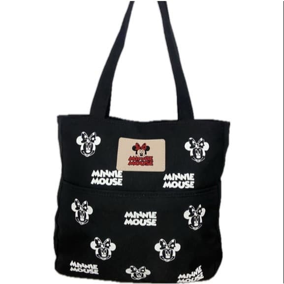 BOLSA MINNIE ESTAMPADA COM 2 ALÇAS - ESPAÇOSA, LINDA E ÚTIL PARA O DIA A DIA