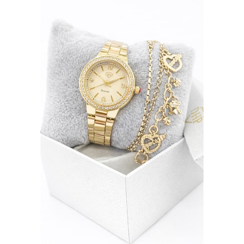KIT FEMININO RELOGIO APROVA D AGUA+ PULSEIRA + CAIXA