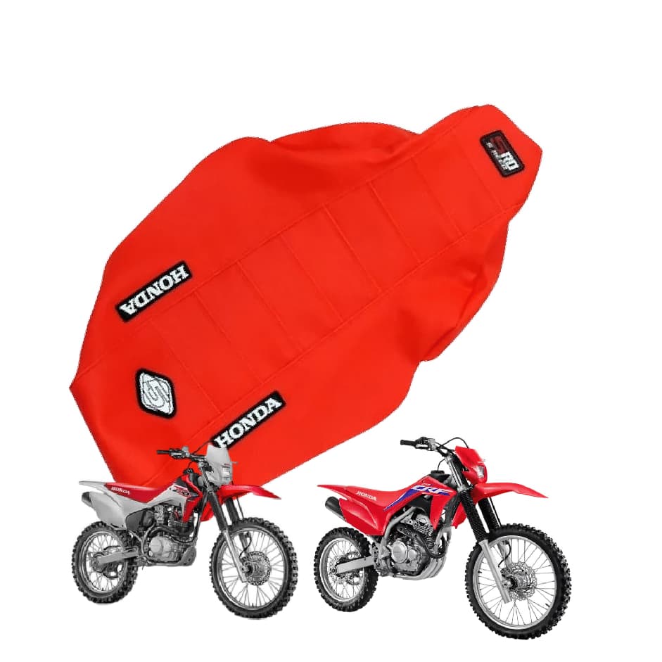 Capa De Banco 5inco Vermelha  Crf 230 / crf 250f / crf 300f Todos Os Anos emborrachada antiderrapante honda grip 5inco