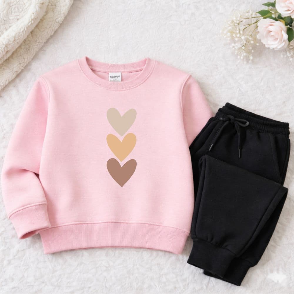 Conjunto moletom juvenil e infantil meninas blusa de frio careca premium flanelada