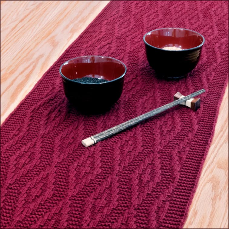 Caminho de Mesa Tricot Minimalista Moderno Decorativo Elegante