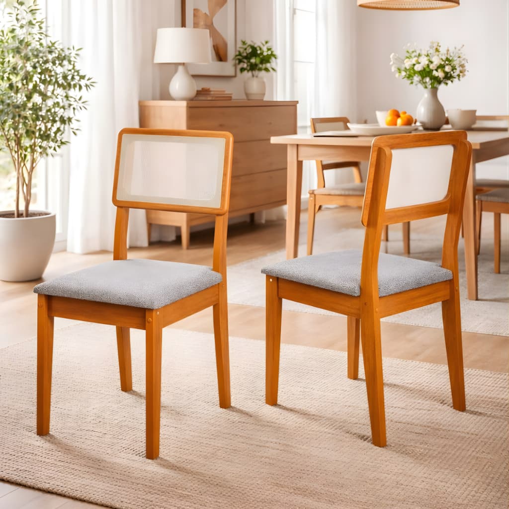 *SUPER OFERTA* Kit 2 Cadeiras Cozinha Sala de Estar Confortável Estofado Moderna e Confortável CORES