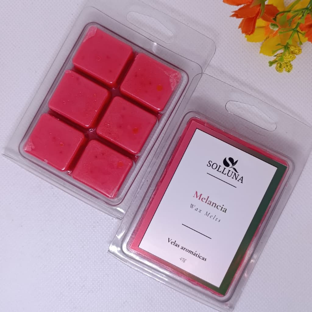 Wax Melts Cera De Coco | Pastilhas Aromáticas Réchaud Blister | Tablete Perfumado Cera Vegetal 45g Solluna - Sem Réchaud