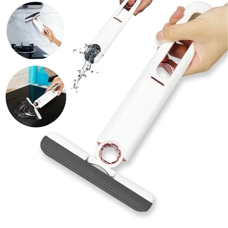 Rodo Esfregão Portátil Limpeza Multiuso Absorvente Mop Auto Squeeze Janela Cozinha Pia