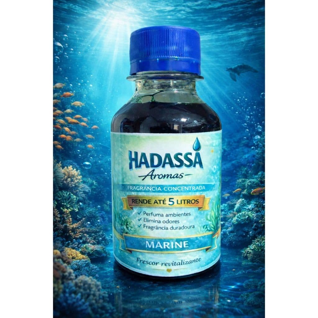 Desinfetante Concentrado MARINE Hadassa Aromas 100ml Rende 5L Super Perfumado