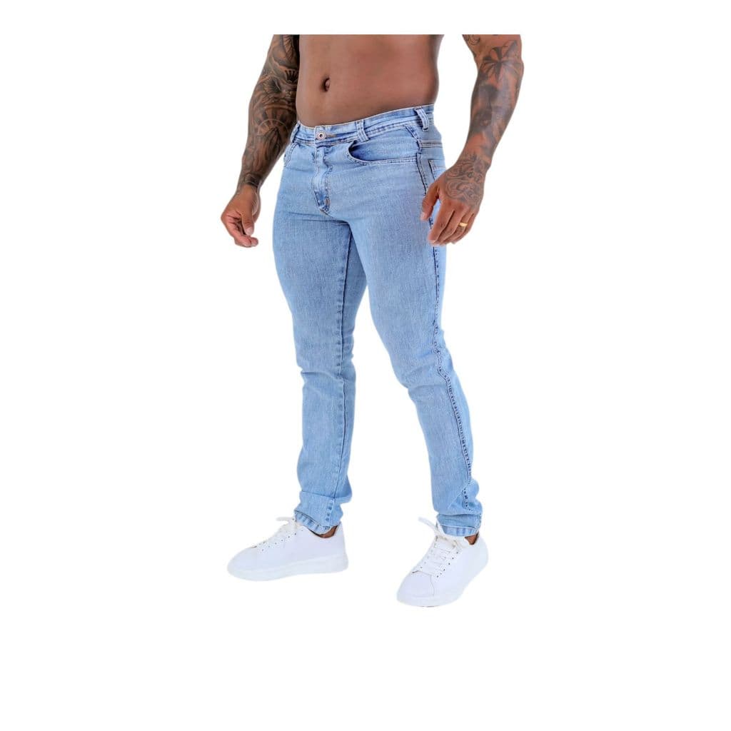 Calça Masculina Jeans Premium Tradicional Com Elastano Lycra Calça Jeans Masculina