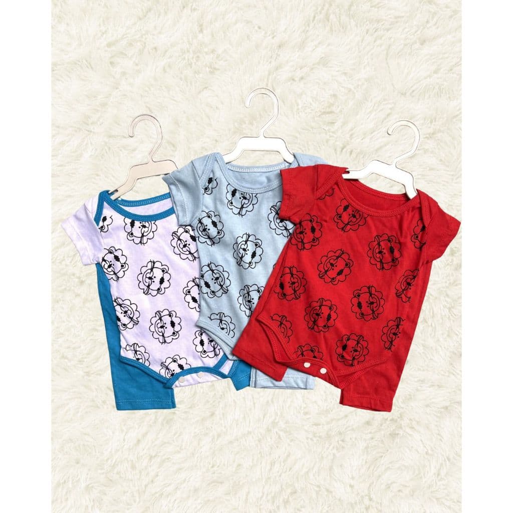 Kit 6 Peças Body + Calça Bebê Menino 100% Algodão 0 á 3 meses