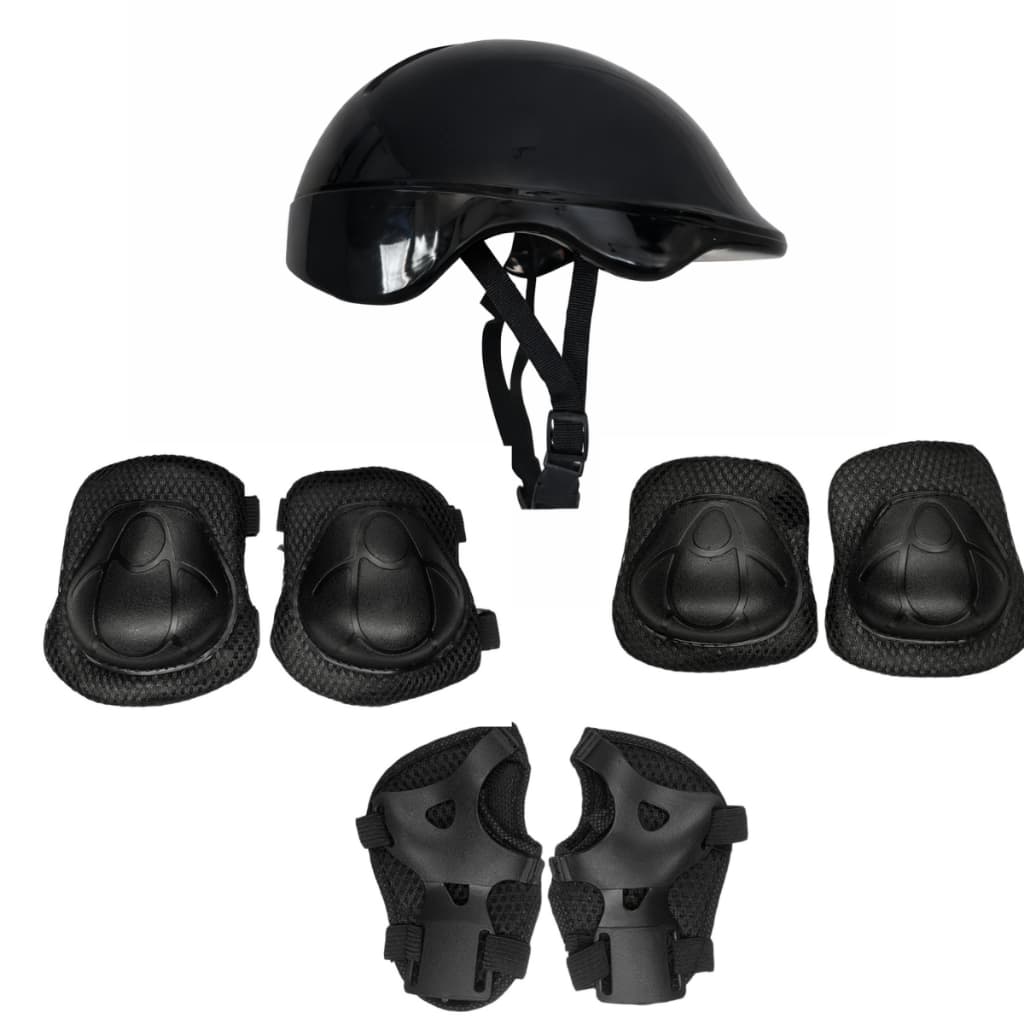 Kit Completo Proteção Infantil Com Capacete Joelheira Cotoveleira Munhequeira Skate Bike Patins