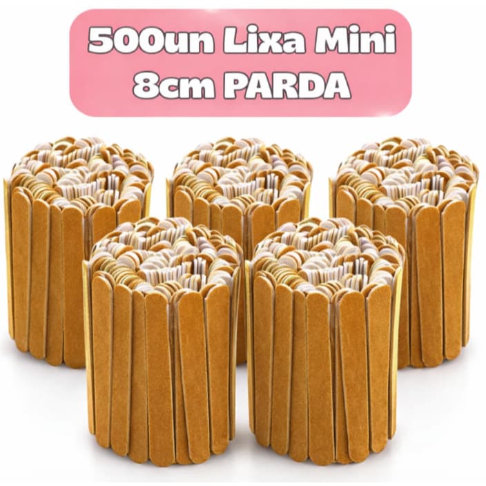 Lixa de Unha Mini Kit Econômico Para Profissionais 500un