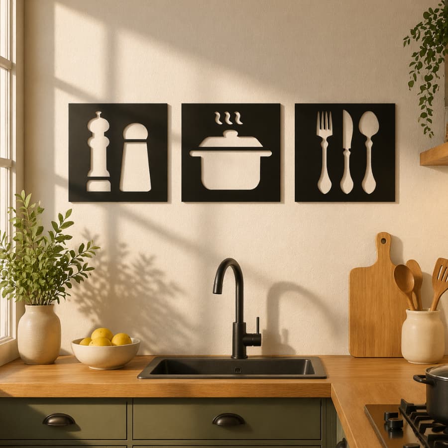 Quadros Decorativos Mdf Cozinha Decoração