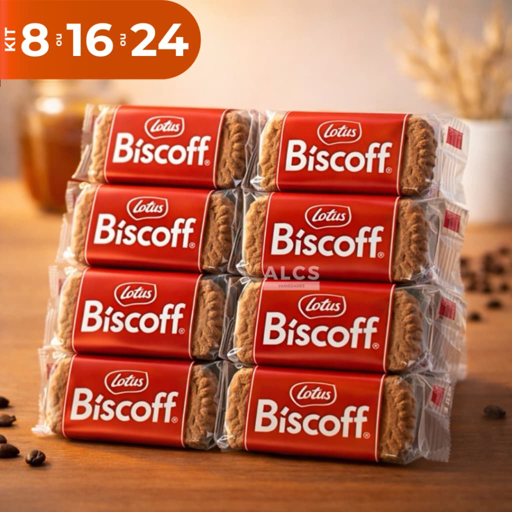 Biscoito Belga Lotus Biscoff Kit 8 16 24 Unidades Bolacha Doce Crocante Importado Original