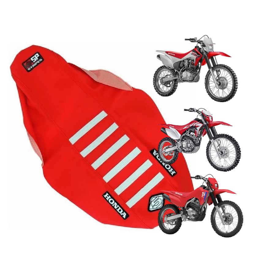 Capa De Banco 5inco Assento Crf 250f Honda Emborrachada Crf 300f antiderrapante vermelha e branca crf 230 grip forte ful