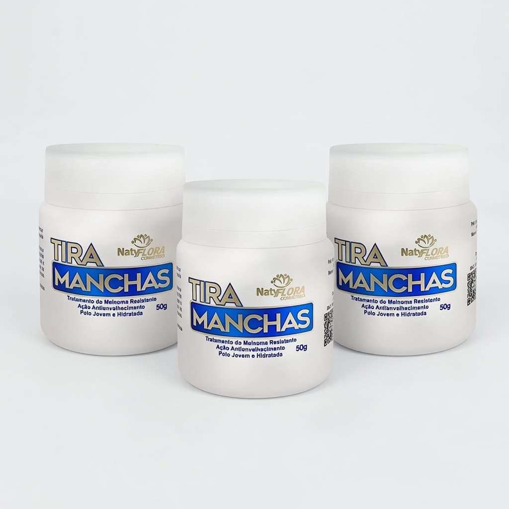 Kit 3 Creme Tira Manchas 50g - Clareia Manchas, Melasma e Sinais de Idade - Pele Jovem e Hidratada