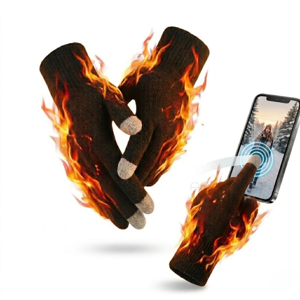 Luva Touch Screen Inverno Frio Celular Tablet Proteção Térmica