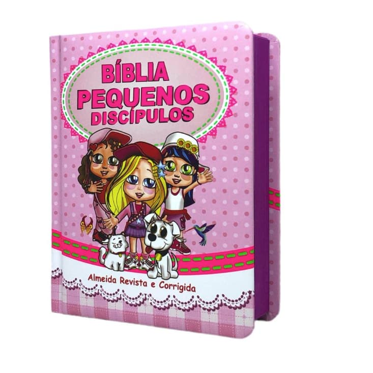 Bíblia infantil pequenos discípulos feminina Capa dura