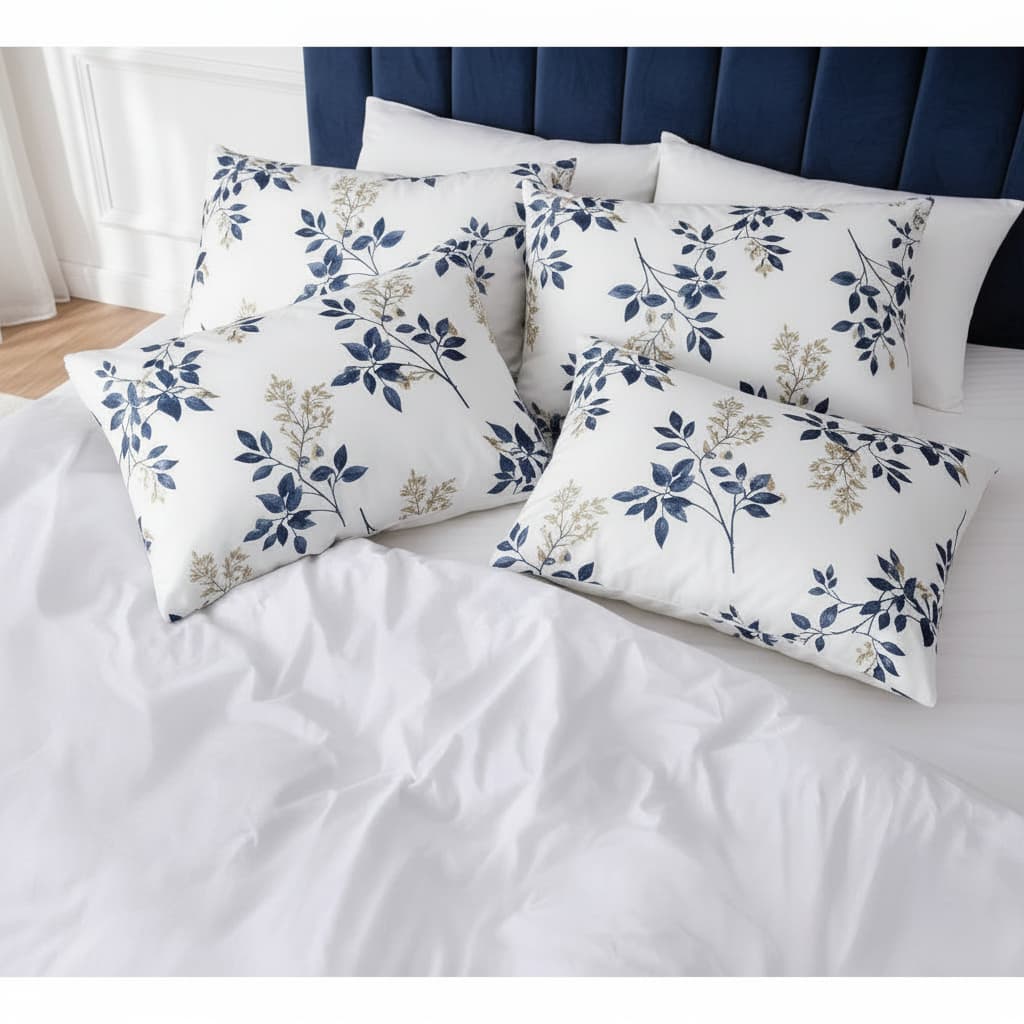 2 Fronhas Avulsas Estampada Lisas  Toque de algodão 50 x 70 Decoração Luxo