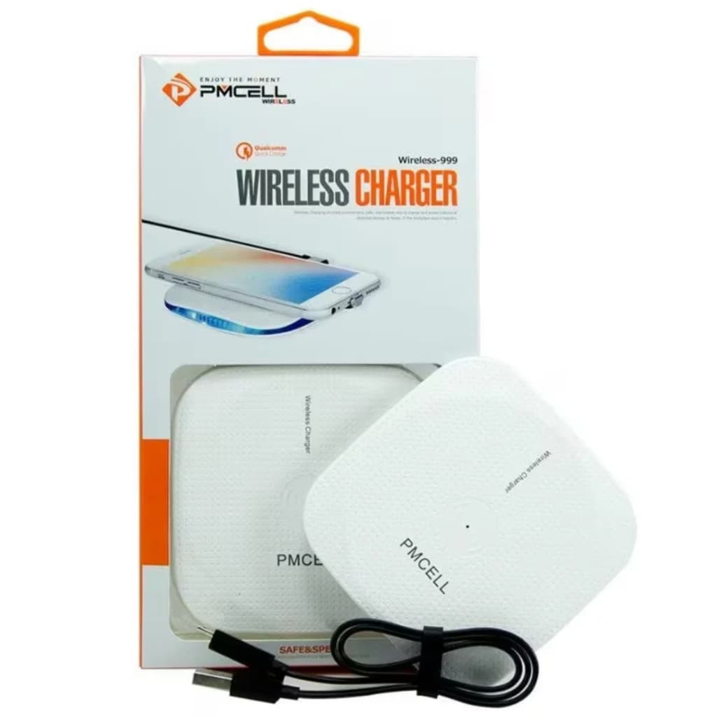 Carregador Wireless por Indução PMCELL WR-11 Rápido Qi Universal Android iPhone Sem Fio