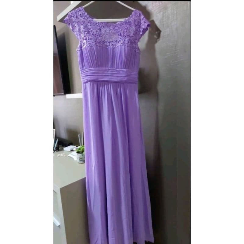 vestido de festa cor lavanda tamanho p novo
